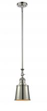 Innovations Lighting 206-PN-M9-LED - Addison - 1 Light - 5 inch - Polished Nickel - Stem Hung - Mini Pendant