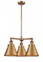 Innovations Lighting 207-BB-M13-BB-LED - Appalachian - 3 Light - 21 inch - Brushed Brass - Stem Hung - Chandelier