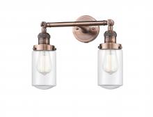  208-AC-G312 - Dover - 2 Light - 14 inch - Antique Copper - Bath Vanity Light