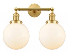  208-SG-G201-8 - Beacon - 2 Light - 19 inch - Satin Gold - Bath Vanity Light