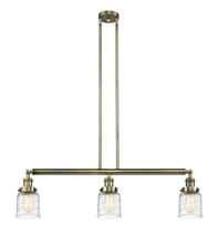 Innovations Lighting 213-AB-G513-LED - Bell - 3 Light - 38 inch - Antique Brass - Stem Hung - Island Light