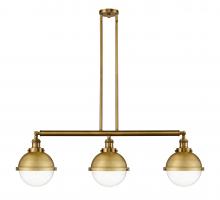 Innovations Lighting 213-BB-HFS-82-BB-LED - Hampden - 3 Light - 42 inch - Brushed Brass - Stem Hung - Island Light