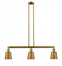 Innovations Lighting 213-BB-M9-BB-LED - Addison - 3 Light - 38 inch - Brushed Brass - Stem Hung - Island Light