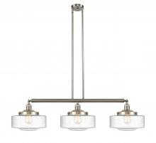  213-SN-G694-12 - Bridgeton - 3 Light - 44 inch - Brushed Satin Nickel - Stem Hung - Island Light