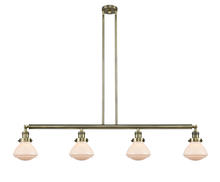 Innovations Lighting 214-AB-G321-LED - Olean - 4 Light - 51 inch - Antique Brass - Stem Hung - Island Light