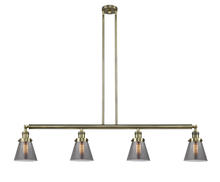 Innovations Lighting 214-AB-G63-LED - Cone - 4 Light - 51 inch - Antique Brass - Stem Hung - Island Light