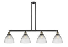 Innovations Lighting 214-BAB-G222-LED - Seneca Falls - 4 Light - 51 inch - Black Antique Brass - Stem Hung - Island Light