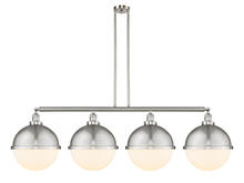 Innovations Lighting 214-SN-HFS-121-SN-LED - Hampden - 4 Light - 58 inch - Brushed Satin Nickel - Stem Hung - Island Light