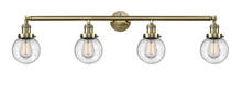 Innovations Lighting 215-AB-G204-6-LED - Beacon - 4 Light - 42 inch - Antique Brass - Bath Vanity Light