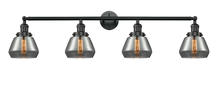 Innovations Lighting 215-BK-G173-LED - Fulton - 4 Light - 43 inch - Matte Black - Bath Vanity Light