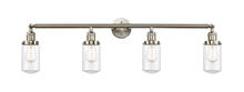 Innovations Lighting 215-SN-G312-LED - Dover - 4 Light - 43 inch - Brushed Satin Nickel - Bath Vanity Light