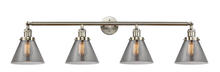 Innovations Lighting 215-SN-G43-LED - Cone - 4 Light - 44 inch - Brushed Satin Nickel - Bath Vanity Light