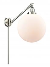 Innovations Lighting 237-SN-G201-12-LED - Beacon - 1 Light - 12 inch - Brushed Satin Nickel - Swing Arm