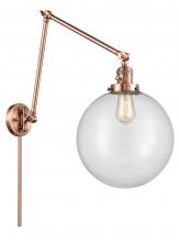 Innovations Lighting 238-AC-G202-12 - Beacon - 1 Light - 12 inch - Antique Copper - Swing Arm