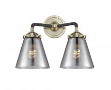 Innovations Lighting 284-2W-BAB-G63-LED - Cone - 2 Light - 14 inch - Black Antique Brass - Bath Vanity Light