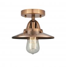 Innovations Lighting 288-1C-AC-M3-AC-LED - Railroad - 1 Light - 8 inch - Antique Copper - Semi-Flush Mount