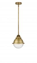 Innovations Lighting 288-1S-BB-HFS-64-BB-LED - Hampden - 1 Light - 7 inch - Brushed Brass - Cord hung - Mini Pendant