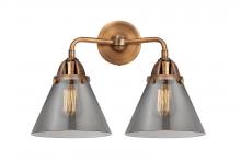 Innovations Lighting 288-2W-AC-G43-LED - Cone - 2 Light - 16 inch - Antique Copper - Bath Vanity Light