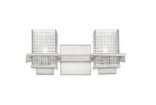 Innovations Lighting 310-2W-SN-CL-LED - Wellfleet - 2 Light - 15 inch - Satin Nickel - Bath Vanity Light