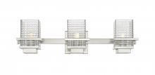 Innovations Lighting 310-3W-SN-CL-LED - Wellfleet - 3 Light - 24 inch - Satin Nickel - Bath Vanity Light