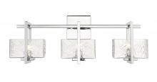 Innovations Lighting 312-3W-PC-CL-LED - Striate - 3 Light - 24 inch - Polished Chrome - Bath Vanity Light