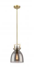 Innovations Lighting 411-1SS-BB-G412-8SM - Newton Bell - 1 Light - 8 inch - Brushed Brass - Mini Pendant