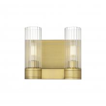 Innovations Lighting 429-2W-BB-G429-8CL - Empire - 2 Light - 11 inch - Brushed Brass - Bath Vanity Light