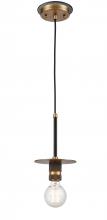 Innovations Lighting 431-1P-BBB-LED - Aurora - 1 Light - 6 inch - Black Brushed Brass - Cord hung - Mini Pendant