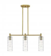 Innovations Lighting 434-3I-BB-G434-12DE - Crown Point - 3 Light - 31 inch - Brushed Brass - Island Light