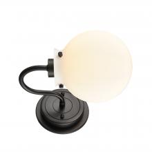 Innovations Lighting 437-1W-BK-G4371-LED - Olivia - 1 Light - 6 inch - Matte Black - Bath Vanity Light