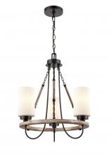 Innovations Lighting 442-3CR-BK-G4421-LED - Paladin - 3 Light - 19 inch - Matte Black - Chain Hung - Mini Chandelier