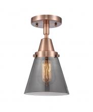 Innovations Lighting 447-1C-AC-G63-LED - Cone - 1 Light - 6 inch - Antique Copper - Flush Mount