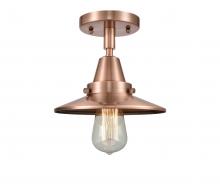 Innovations Lighting 447-1C-AC-M3-LED - Railroad - 1 Light - 8 inch - Antique Copper - Flush Mount