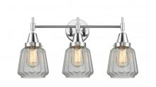  447-3W-PC-G142 - Chatham - 3 Light - 24 inch - Polished Chrome - Bath Vanity Light