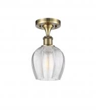 Innovations Lighting 516-1C-AB-G462-6-LED - Norfolk - 1 Light - 6 inch - Antique Brass - Semi-Flush Mount