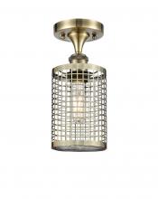 Innovations Lighting 516-1C-AB-M18-AB - Nestbrook - 1 Light - 5 inch - Antique Brass - Semi-Flush Mount