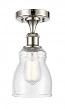 Innovations Lighting 516-1C-PN-G394-LED - Ellery - 1 Light - 5 inch - Polished Nickel - Semi-Flush Mount