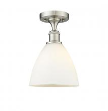 Innovations Lighting 516-1C-SN-GBD-751-LED - Bristol - 1 Light - 8 inch - Brushed Satin Nickel - Semi-Flush Mount