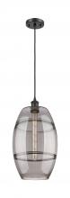  516-1P-BK-G557-10SM - Vaz - 1 Light - 10 inch - Matte Black - Cord hung - Mini Pendant