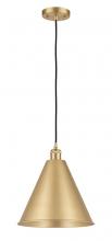 Innovations Lighting 516-1P-SG-MBC-16-SG-LED - Berkshire - 1 Light - 16 inch - Satin Gold - Cord hung - Mini Pendant