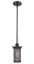 Innovations Lighting 516-1S-BK-CE219-LED - Bleecker - 1 Light - 4 inch - Matte Black - Mini Pendant