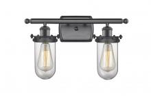 Innovations Lighting 516-2W-BK-CE231-CL-LED - Kingsbury - 2 Light - 14 inch - Matte Black - Bath Vanity Light