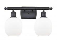 Innovations Lighting 516-2W-BK-G101-LED - Belfast - 2 Light - 16 inch - Matte Black - Bath Vanity Light