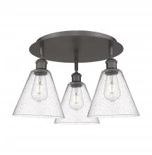  516-3C-OB-GBC-84 - Berkshire - 3 Light - 20 inch - Oil Rubbed Bronze - Flush Mount