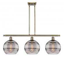 Innovations Lighting 516-3I-AB-G556-10SM - Rochester - 3 Light - 37 inch - Antique Brass - Cord hung - Island Light