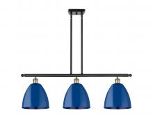  516-3I-BAB-MBD-9-BL - Plymouth - 3 Light - 36 inch - Black Antique Brass - Cord hung - Island Light