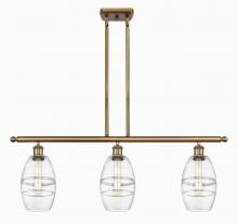  516-3I-BB-G557-6CL - Vaz - 3 Light - 36 inch - Brushed Brass - Cord hung - Island Light