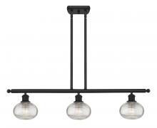 Innovations Lighting 516-3I-BK-G555-6CL - Ithaca - 3 Light - 36 inch - Matte Black - Cord hung - Island Light