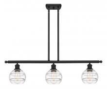  516-3I-BK-G556-6CL - Rochester - 3 Light - 36 inch - Matte Black - Cord hung - Island Light