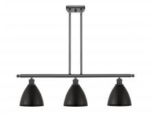  516-3I-BK-MBD-75-BK - Bristol - 3 Light - 36 inch - Matte Black - Cord hung - Island Light